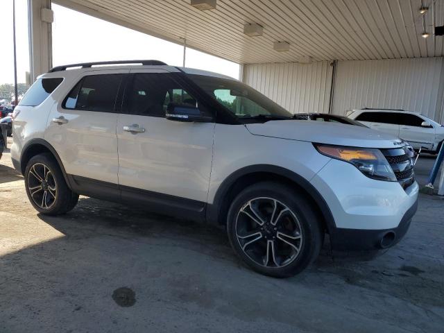 1FM5K8GT9FGC18433 - 2015 FORD EXPLORER SPORT WHITE photo 4