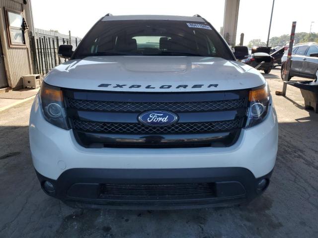 1FM5K8GT9FGC18433 - 2015 FORD EXPLORER SPORT WHITE photo 5