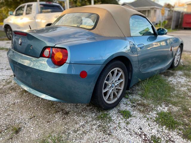 4USBT33403LS40873 - 2003 BMW Z4 2.5 BLUE photo 4