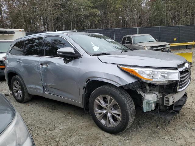 5TDJKRFH6ES013128 - 2014 TOYOTA HIGHLANDER XLE SILVER photo 4
