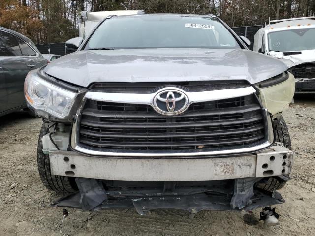 5TDJKRFH6ES013128 - 2014 TOYOTA HIGHLANDER XLE SILVER photo 5
