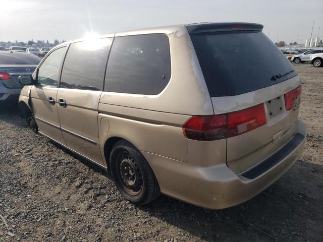 2HKRL18581H601861 - 2001 HONDA ODYSSEY LX GOLD photo 2