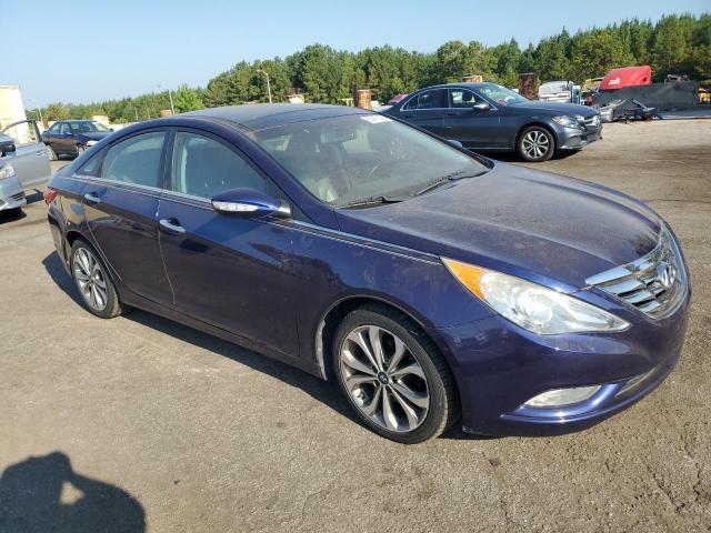 5NPEC4AB5DH683598 - 2013 HYUNDAI SONATA SE BLUE photo 4