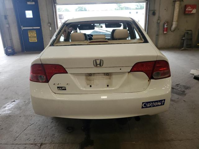 1HGFA16537L121907 - 2007 HONDA CIVIC LX WHITE photo 6