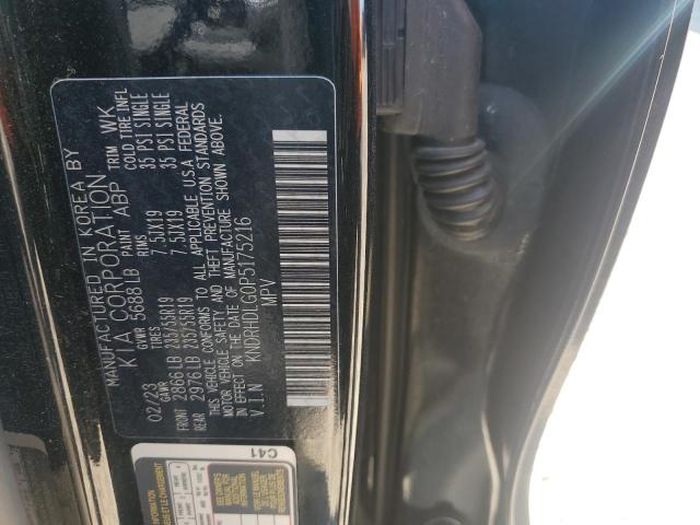KNDRHDLG0P5175216 - 2023 KIA SORENTO EX BLACK photo 13