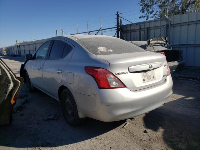 3N1CN7AP0CL839823 - 2012 NISSAN VERSA S Մոխրագույն լուսանկար 2