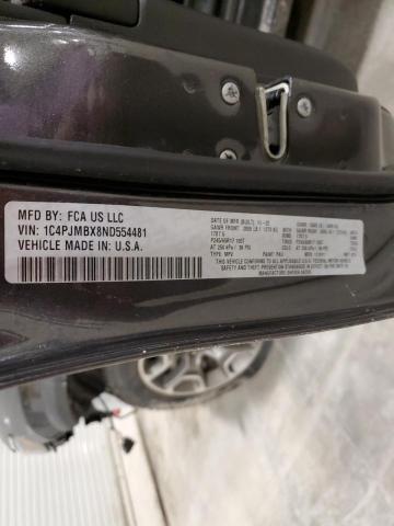 1C4PJMBX8ND554481 - 2022 JEEP CHEROKEE TRAILHAWK CHARCOAL photo 13