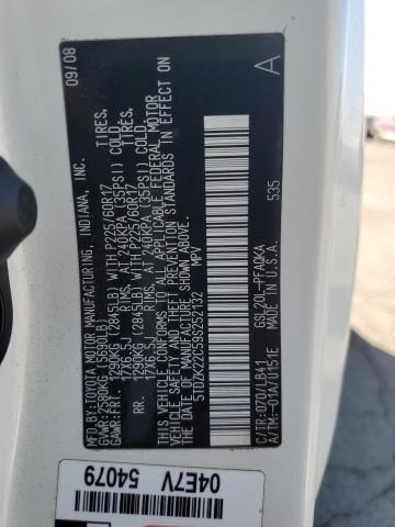 5TDZK22C59S252132 - 2009 TOYOTA SIENNA XLE 白色 照片 13