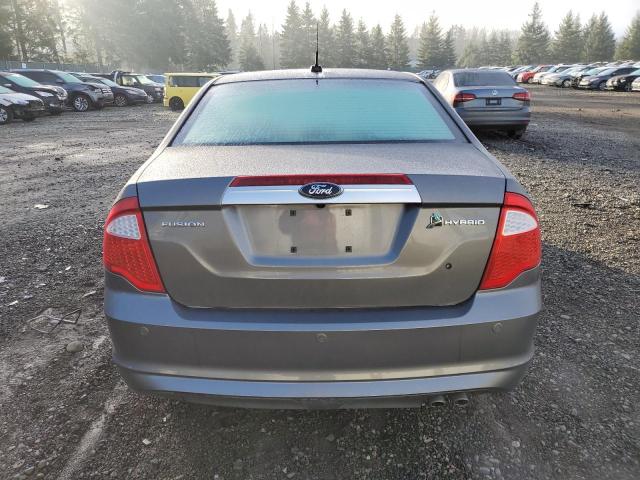 3FADP0L37AR255612 - 2010 FORD FUSION HYBRID GRAY photo 6