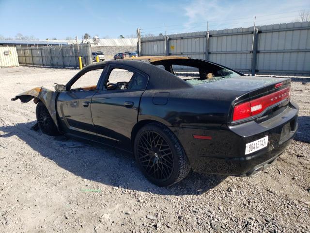 2C3CDXBG0EH357707 - 2014 DODGE CHARGER SE BLACK photo 2