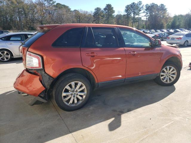 2FMDK38C78BB23442 - 2008 FORD EDGE SEL ORANGE photo 3