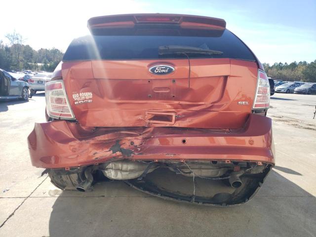 2FMDK38C78BB23442 - 2008 FORD EDGE SEL ORANGE photo 6