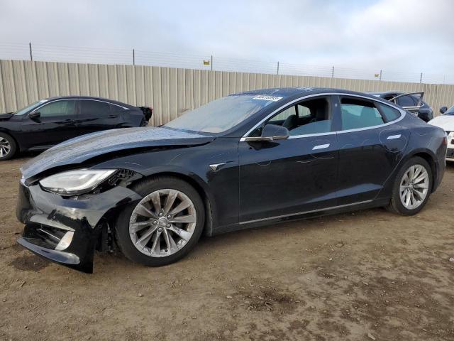 5YJSA1E16HF232712 - 2017 TESLA MODEL S შავი ფოტო 1