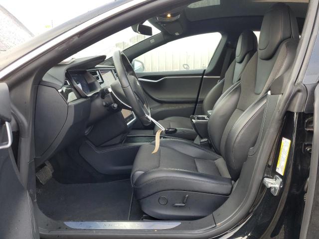 5YJSA1E16HF232712 - 2017 TESLA MODEL S შავი ფოტო 7