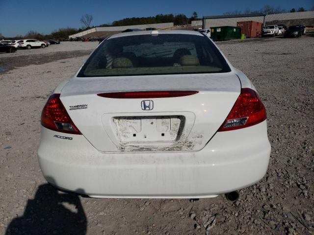 1HGCM72677A018772 - 2007 HONDA ACCORD EX WHITE photo 6