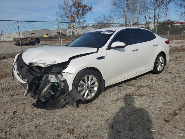 5XXGU4L33HG121616 - 2017 KIA OPTIMA EX WHITE photo 1