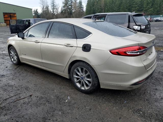 3FA6P0LU3HR323724 - 2017 FORD FUSION SE HYBRID GOLD photo 2