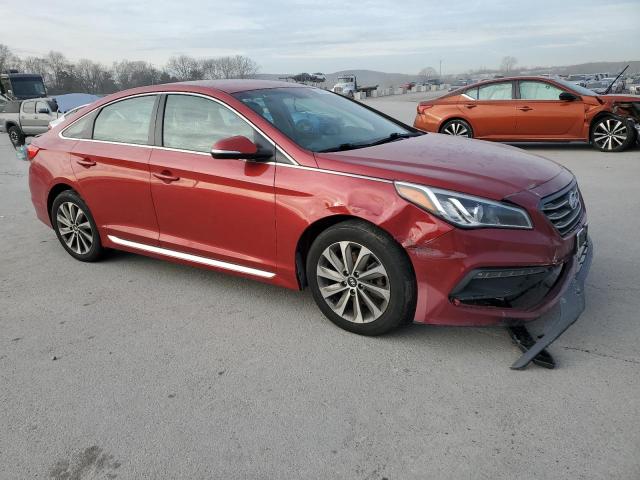 5NPE34AF5HH452306 - 2017 HYUNDAI SONATA SPORT RED photo 4