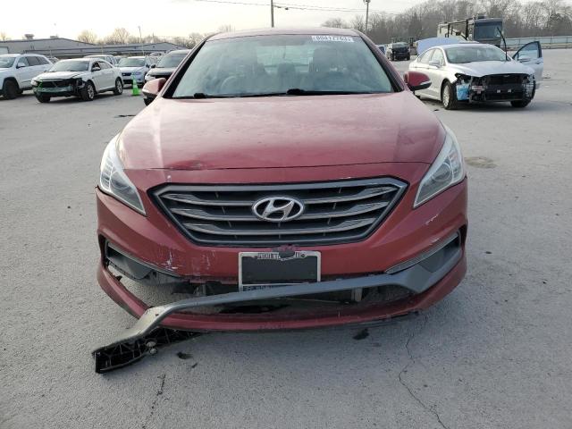 5NPE34AF5HH452306 - 2017 HYUNDAI SONATA SPORT RED photo 5