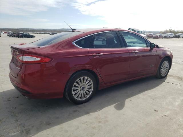 3FA6P0SU7DR241443 - 2013 FORD FUSION TITANIUM PHEV BURGUNDY photo 3