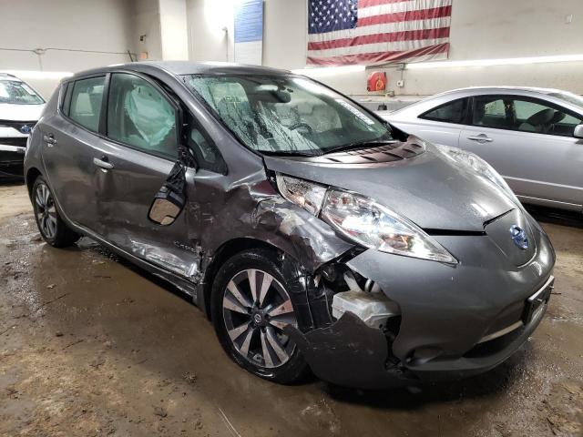 1N4BZ0CP7GC314041 - 2016 NISSAN LEAF SV GRAY photo 4