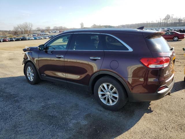 5XYPGDA58HG287332 - 2017 KIA SORENTO LX MAROON photo 2