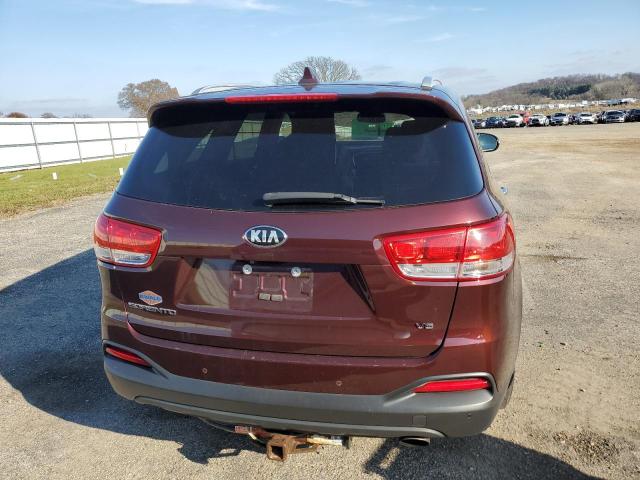 5XYPGDA58HG287332 - 2017 KIA SORENTO LX MAROON photo 6