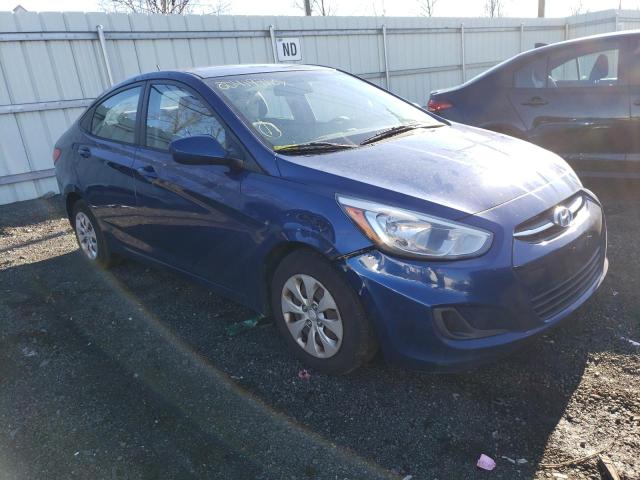 KMHCT4AE0GU991236 - 2016 HYUNDAI ACCENT SE BLUE photo 4