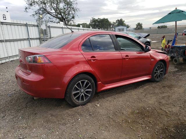 JA32U2FU7HU001104 - 2017 MITSUBISHI LANCER ES RED photo 3