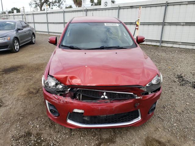 JA32U2FU7HU001104 - 2017 MITSUBISHI LANCER ES RED photo 5