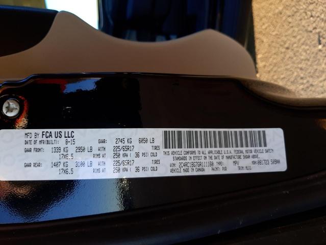 2C4RC1BG7GR111160 - 2016 CHRYSLER TOWN & COU TOURING შავი ფოტო 13