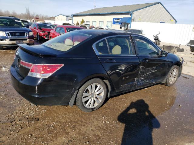 1HGCP2F76BA009020 - 2011 HONDA ACCORD EX BLACK photo 3