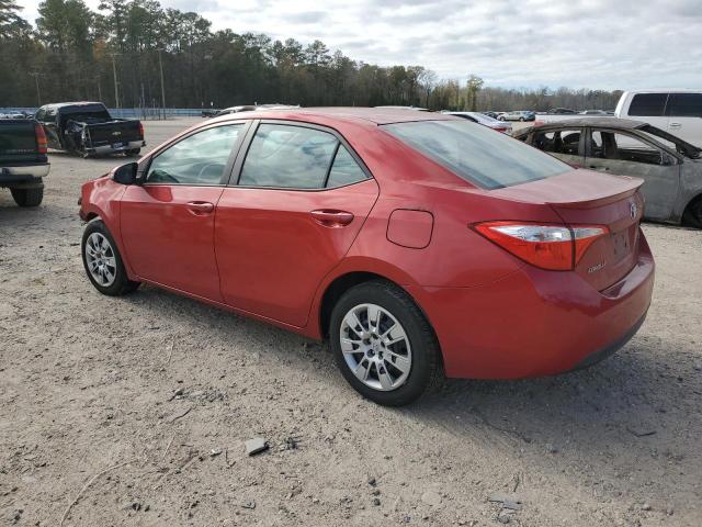 5YFBURHE8GP429324 - 2016 TOYOTA COROLLA L RED photo 2