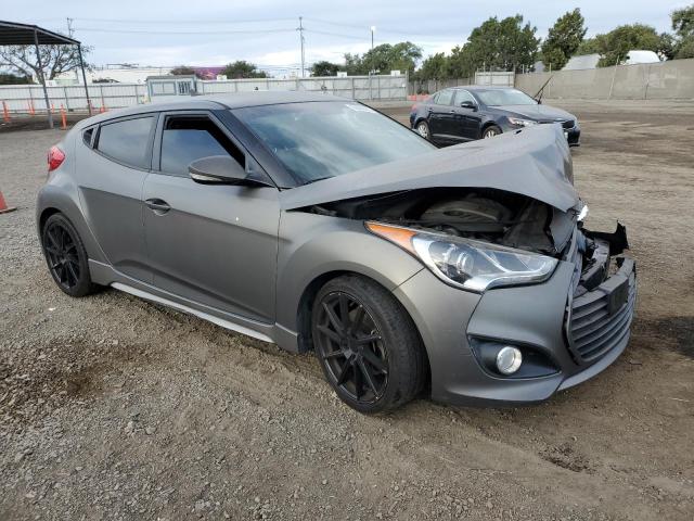 KMHTC6AE9DU108466 - 2013 HYUNDAI VELOSTER TURBO CHARCOAL photo 4