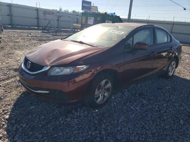 19XFB2F52FE094191 - 2015 HONDA CIVIC LX MAROON photo 1