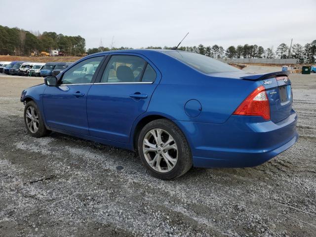 3FAHP0HA2CR112885 - 2012 FORD FUSION SE BLUE photo 2