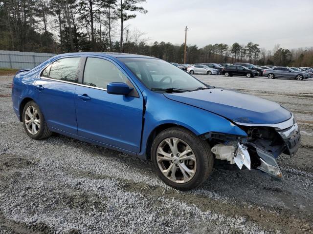 3FAHP0HA2CR112885 - 2012 FORD FUSION SE BLUE photo 4