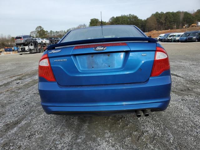 3FAHP0HA2CR112885 - 2012 FORD FUSION SE BLUE photo 6