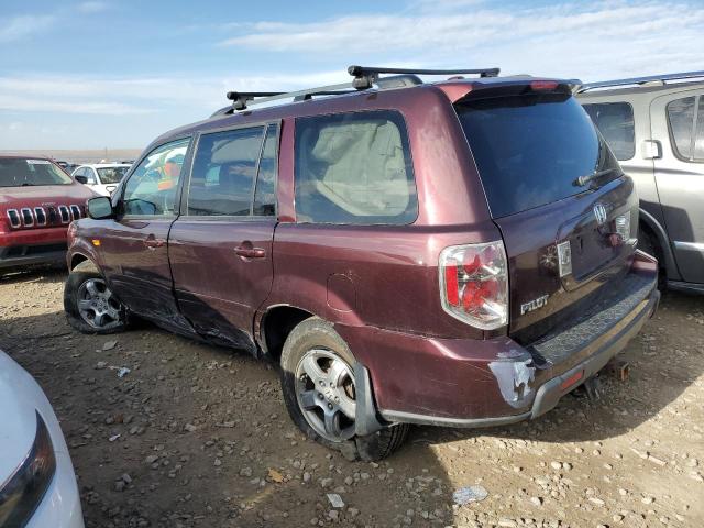 2HKYF18777H503918 - 2007 HONDA PILOT EXL BURGUNDY photo 2