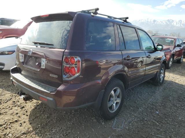 2HKYF18777H503918 - 2007 HONDA PILOT EXL BURGUNDY photo 3