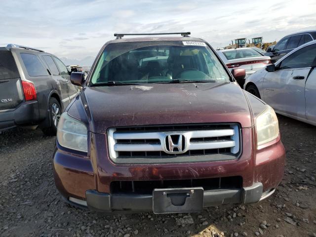 2HKYF18777H503918 - 2007 HONDA PILOT EXL BURGUNDY photo 5