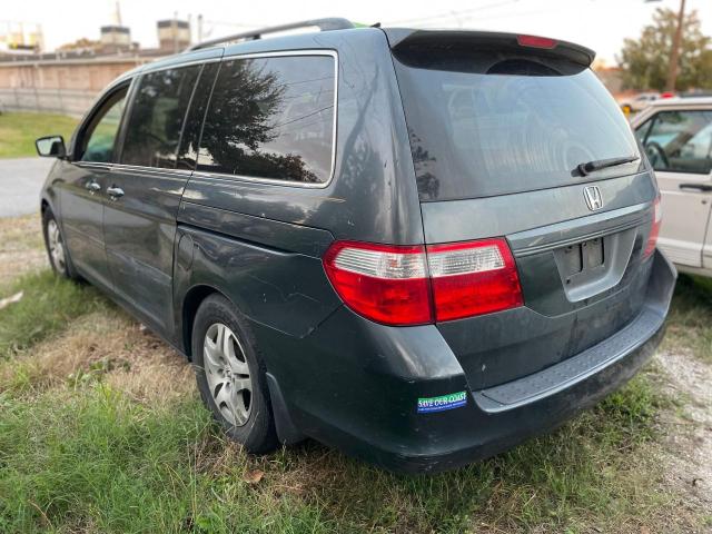 5FNRL38425B410735 - 2005 HONDA ODYSSEY EX BLUE photo 3