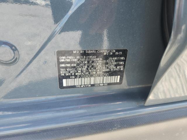 JF2GUADC0R8236290 - 2024 SUBARU CROSSTREK PREMIUM GRAY photo 13