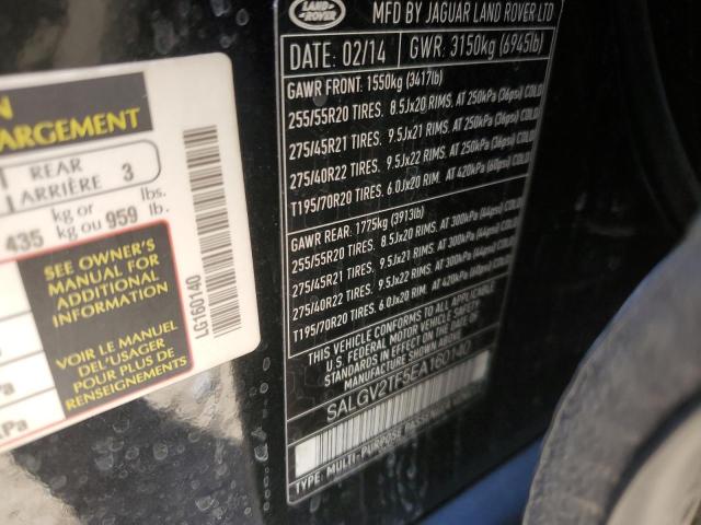 SALGV2TF5EA160140 - 2014 LAND ROVER RANGE ROVE AUTOBIOGRAPHY BLACK photo 13