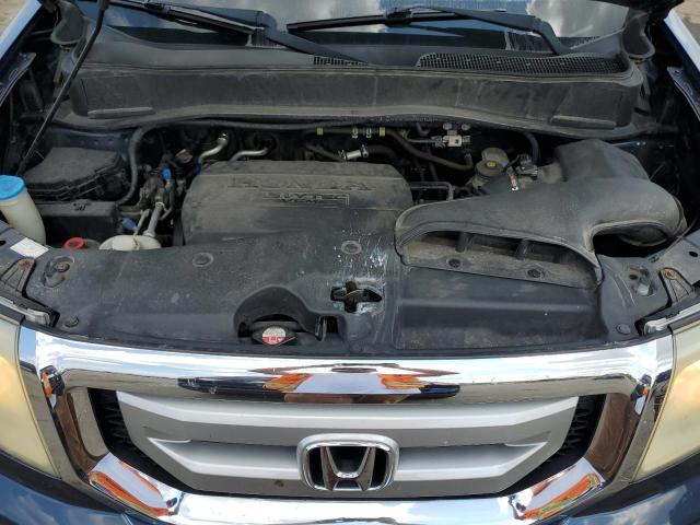 5FNYF3H51BB041891 - 2011 HONDA PILOT EXL BLUE photo 12