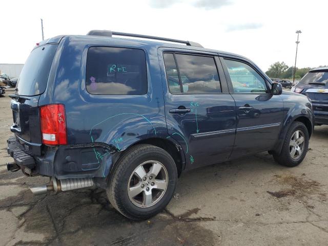 5FNYF3H51BB041891 - 2011 HONDA PILOT EXL BLUE photo 3