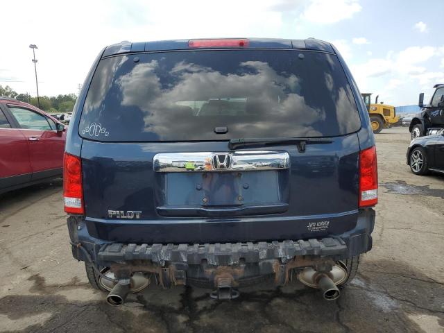 5FNYF3H51BB041891 - 2011 HONDA PILOT EXL BLUE photo 6