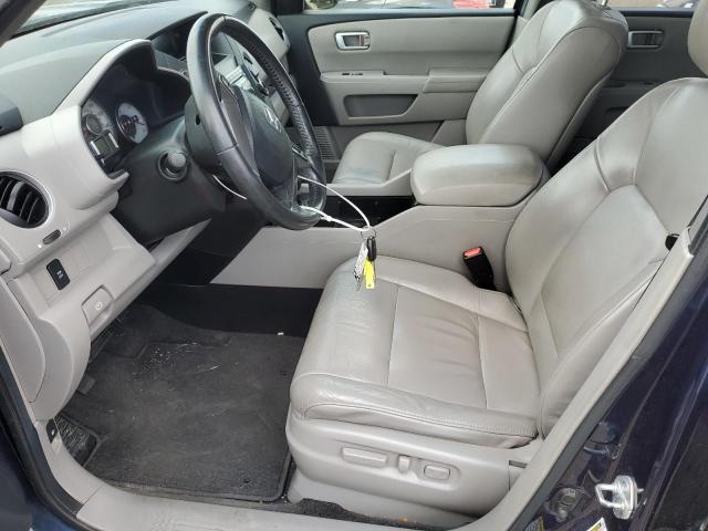 5FNYF3H51BB041891 - 2011 HONDA PILOT EXL BLUE photo 7