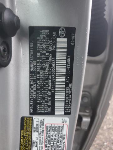 4T1BE32KX5U556533 - 2005 TOYOTA CAMRY LE SILVER photo 12