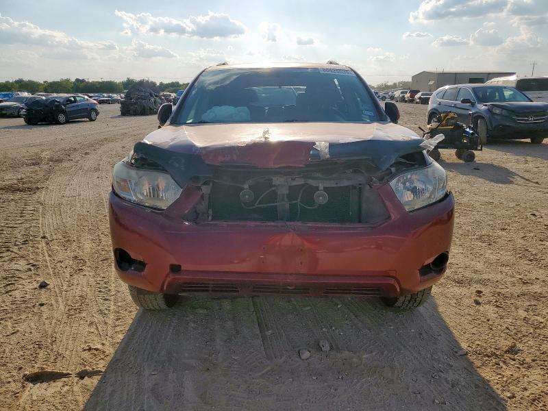 5TDZA3EHXAS003622 - 2010 TOYOTA HIGHLANDER RED photo 5